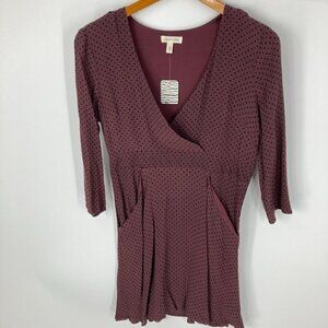 NWT Urban Outfitters Silence & Noise maroon dress sz 4